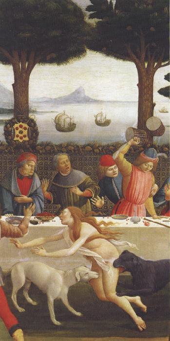 Sandro Botticelli Novella di Nastagio degli Onesti (mk36) oil painting picture